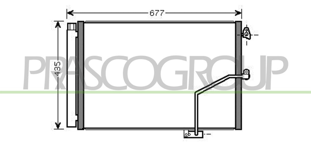 condensatore mercedes c class w204 s204 2007 2010 me029c001