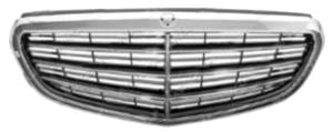 griglia radiatore verniciata nera con modanatura cromata mod elegance mercedes e class w212 2013 2016 me0452020