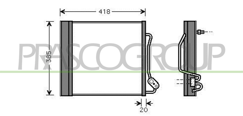 condensatore smart 450 cabrio 2000 2007 me303c002