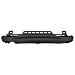 spoiler paraurti posteriore nero goffrato con 3 tracce pdc con scarico singolo a sinistra smart forfour 2014 2019 me3091851