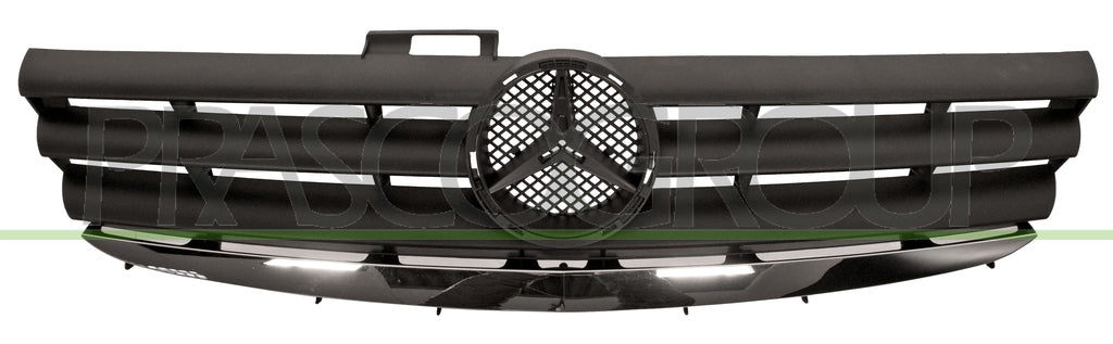 griglia radiatore nera con modanatura cromata mod classic mercedes a class w169 2004 2007 me3242021