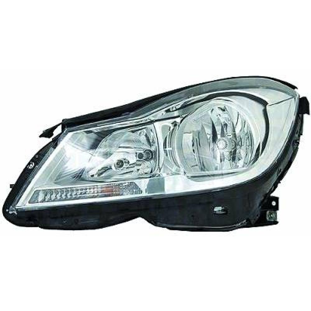 proiettore destro h7 h7 elettrico cromato con motore mercedes c class w204 2011 2013 me4404903