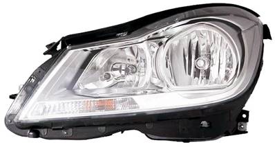 proiettore sinistro h7 h7 elettrico cromato con motore mercedes c class w204 2011 2013 me4404904