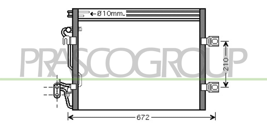 condensatore mercedes s class w220 1998 2002 me522c002