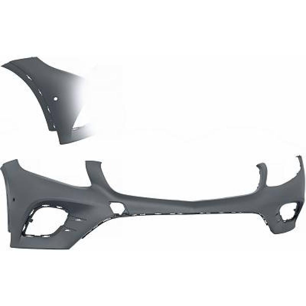 paraurti anteriore con primer con fori park assist supporti mod amg mercedes glc class x253 amg amg line 2015 2020 me7141041