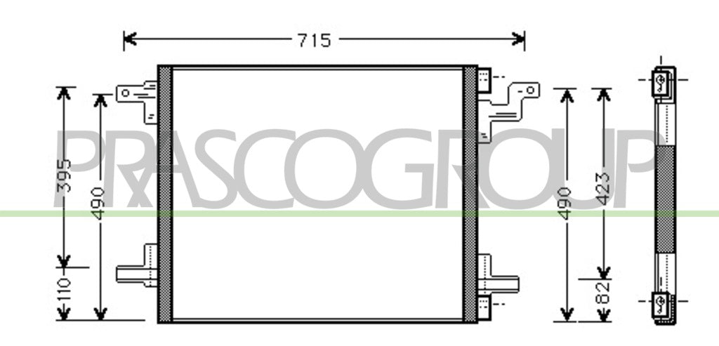 condensatore mercedes ml class w163 1998 2001 me820c001