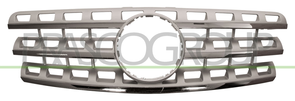griglia radiatore argento con modanatura cromata mercedes ml class w164 2008 2011 me8262011