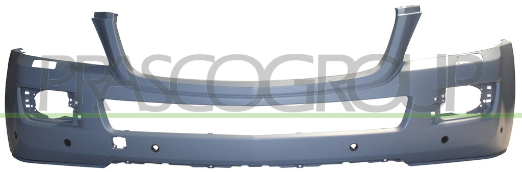 paraurti anteriore con primer con fori pdc supporti con fori lavafari con sede luce di svolta mercedes gl class x164 2006 2009 me8601041