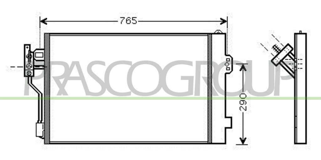 condensatore mercedes v class vito w639 2003 2010 me909c001