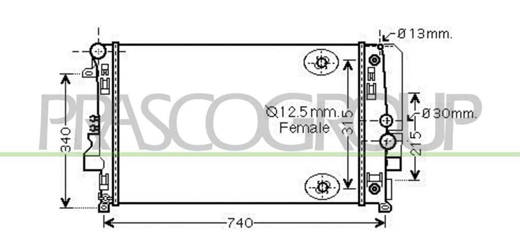radiatore mercedes v class vito w639 2003 2010 me909r001