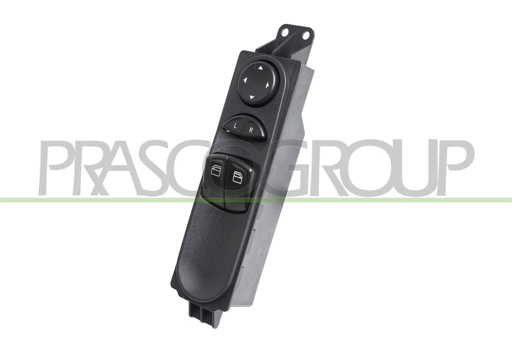 pulsantiera alzacristallo porta anteriore sinistra nera 2 interruttori con funzione regolazione retrovisori 7 pins mercedes v class vito w639 2003 2010 me909ws04