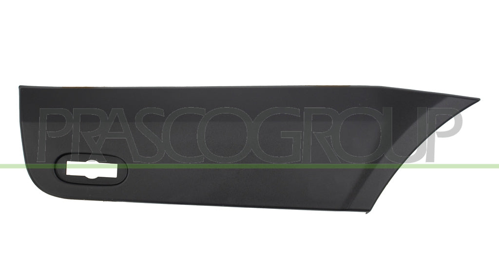 modanatura parafango posteriore destro parte posteriore nera goffrata con clips con foro luce ingombro mod passo lungo mercedes sprinter 2013 2018 me9191483