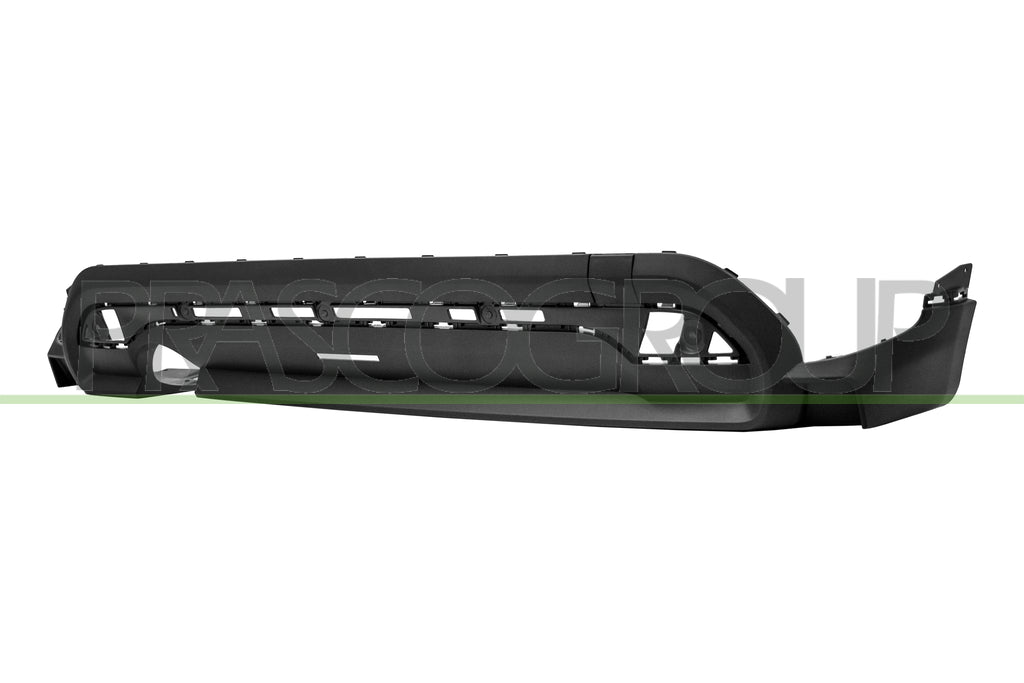 spoiler paraurti posteriore nero goffrato con tracce pdc con scarico singolo a sinistra mod 5 porte mini mini bmw f56 f55 f57 2021 2024 mn3141871