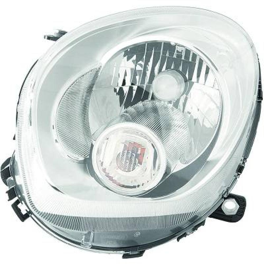 proiettore destro h4 elettrico con motore con fanale bianco mini mini bmw paceman r61 2012 2016 mn7024803