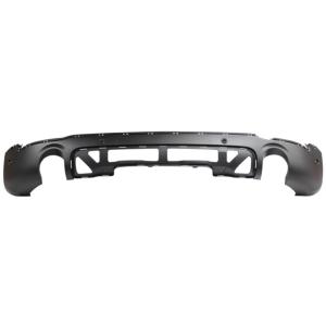 spoiler paraurti posteriore nero goffrato con fori pdc supporti con scarico doppio mod cooper s cooper s all4 mini mini bmw countryman f60 2017 2020 mn7041861