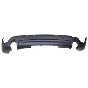 spoiler paraurti posteriore nero goffrato con fori pdc supporti con scarico singolo a destra e a sinistra mini mini bmw countryman f60 2017 2020 mn7041881