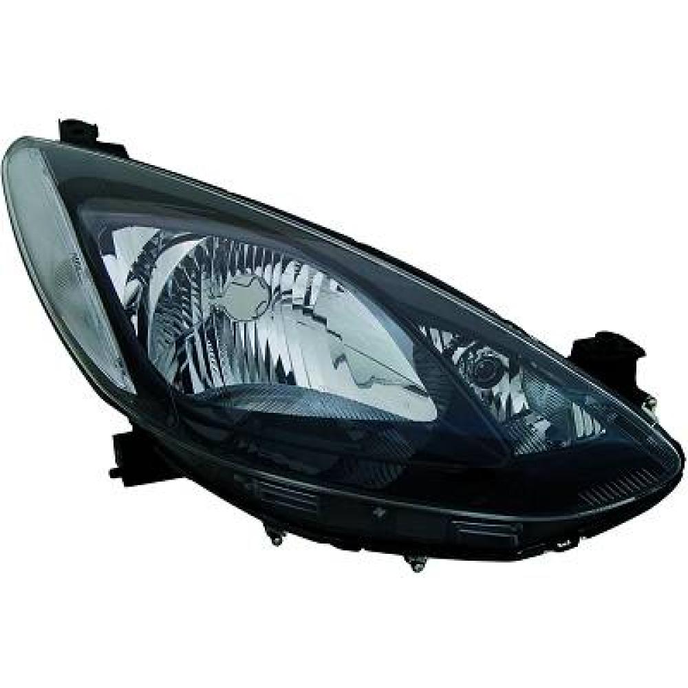 proiettore destro h4 elettrico senza motore mazda 2 de 2008 2014 mz3094803