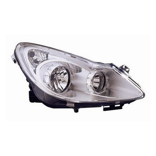 proiettore destro mod h7 h1 elettrico senza motore cromato opel vauxhall corsa d 2006 2011 op0344903