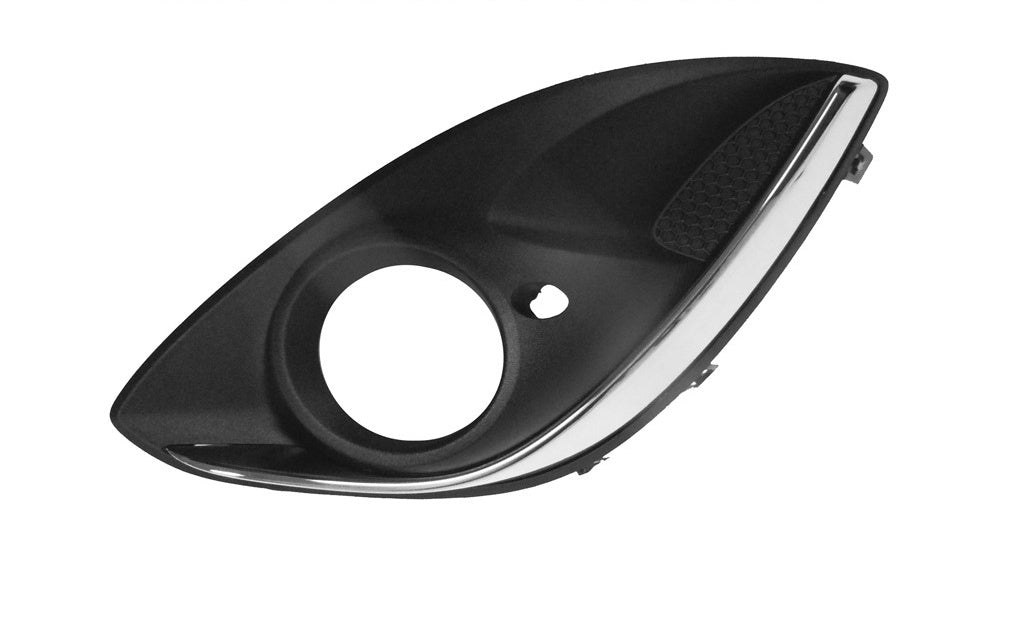 griglia sinistra paraurti anteriore nera con sede fendi con modanatura cromata opel vauxhall corsa d 2011 2014 op0352134