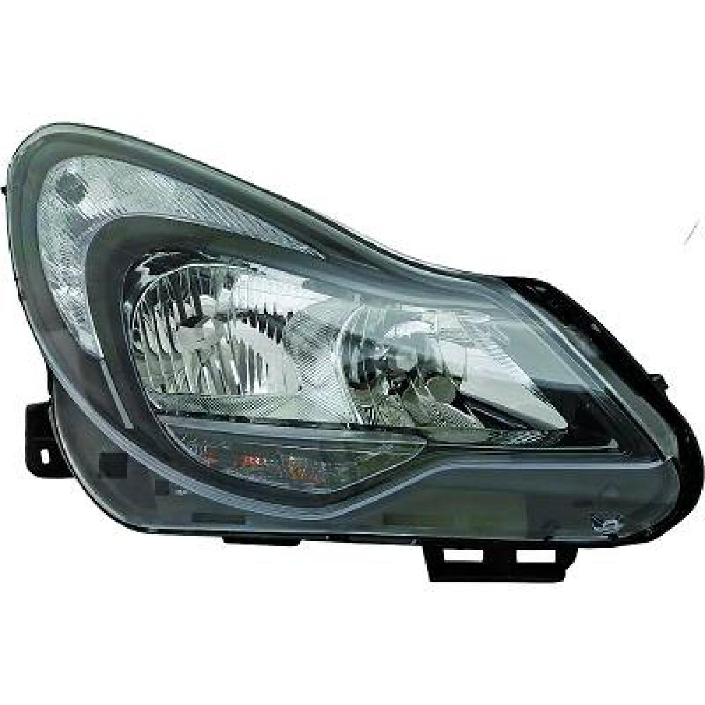 proiettore sinistro h7 h1 elettrico con motore nero opel vauxhall corsa d 2011 2014 op0354914