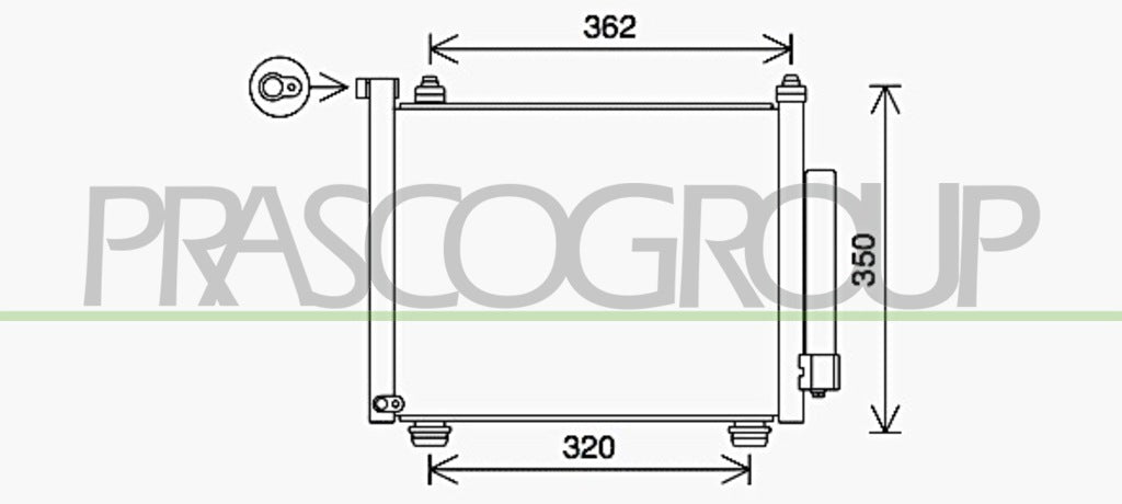 condensatore opel vauxhall agila 2000 2007 op304c002