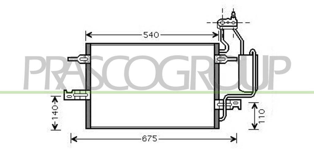 condensatore opel vauxhall meriva 2003 2006 op350c002