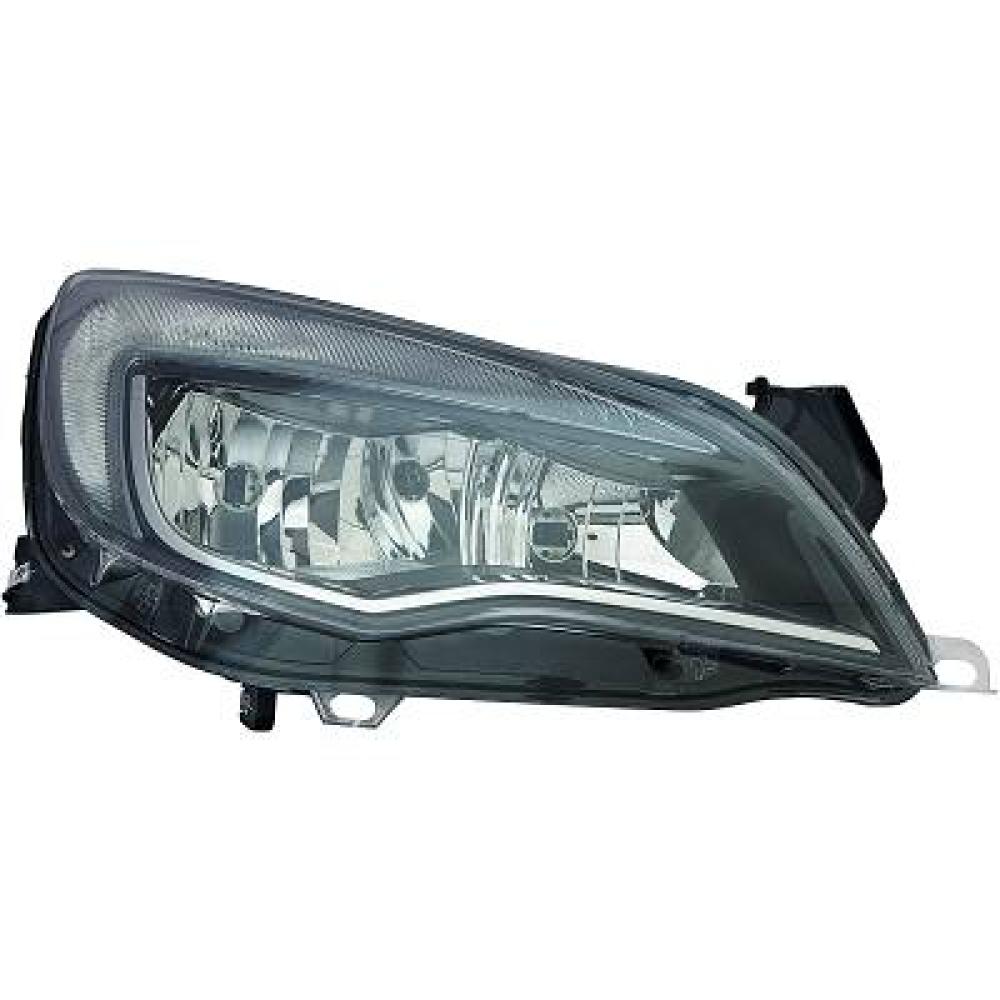 proiettore sinistro h7 h7 elettrico con motore con bordo cromato opel vauxhall astra j 2012 2015 op4184934