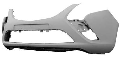 paraurti anteriore con primer con tappo copri gancio con tracce pdc park assist e lavafari opel vauxhall zafira c tourer 2012 2016 op7211001