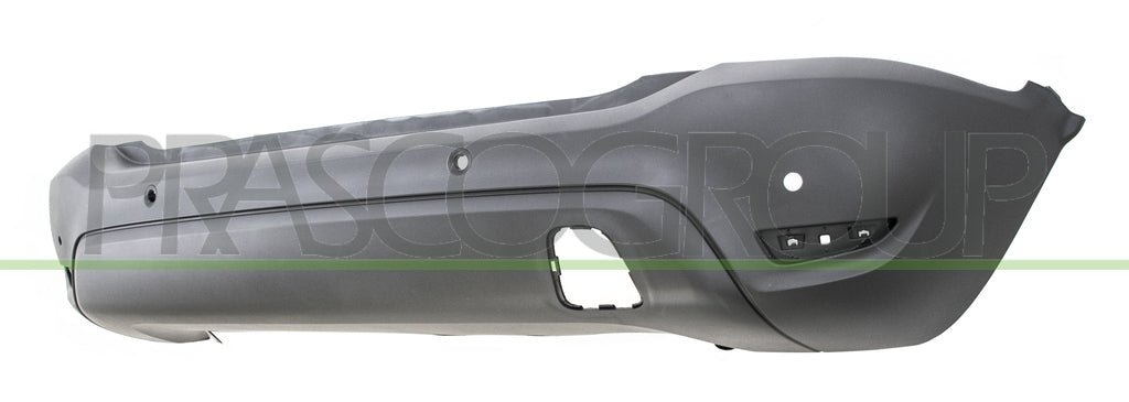 paraurti posteriore nero liscio da primerizzare con fori pdc supporti con tracce park assist opel vauxhall crossland x 2017 2020 op7501061