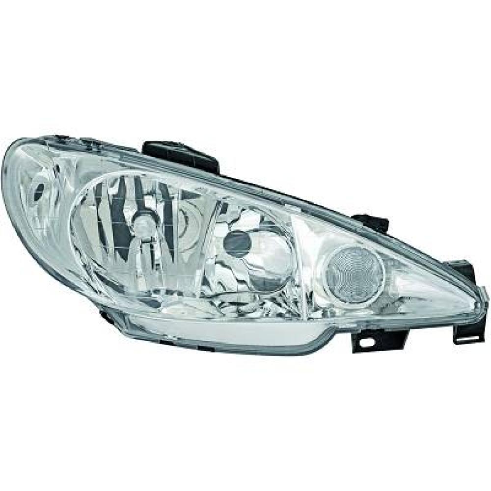 proiettore destro h7 h7 elettrico senza motore peugeot 206 1998 2009 pg0094903