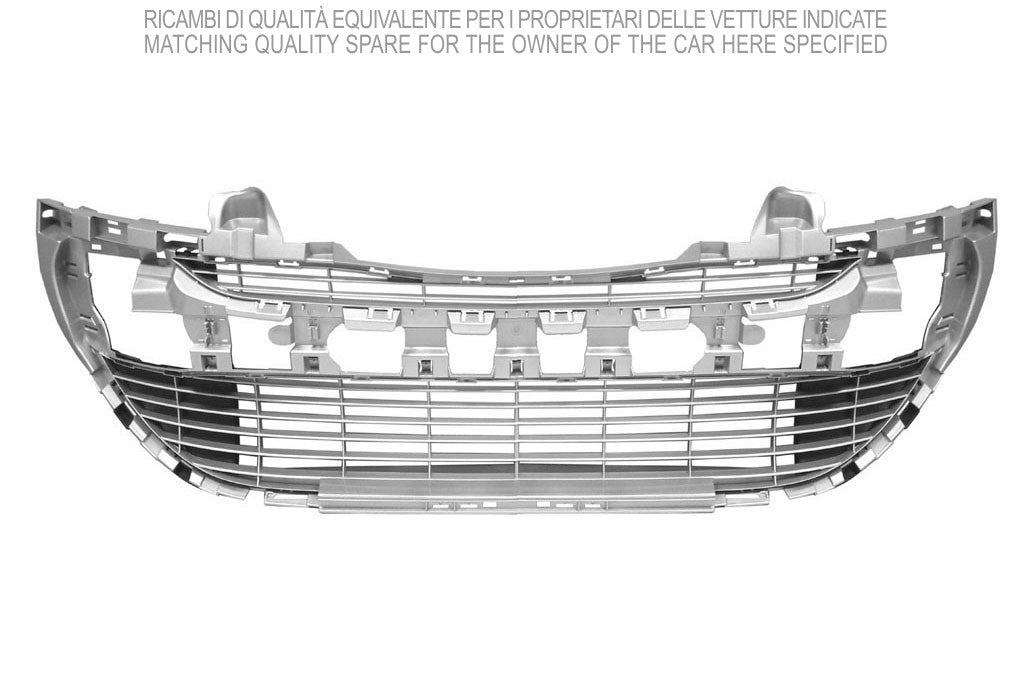griglia centrale paraurti anteriore argento peugeot 308 t7 2007 2011 pg4242120