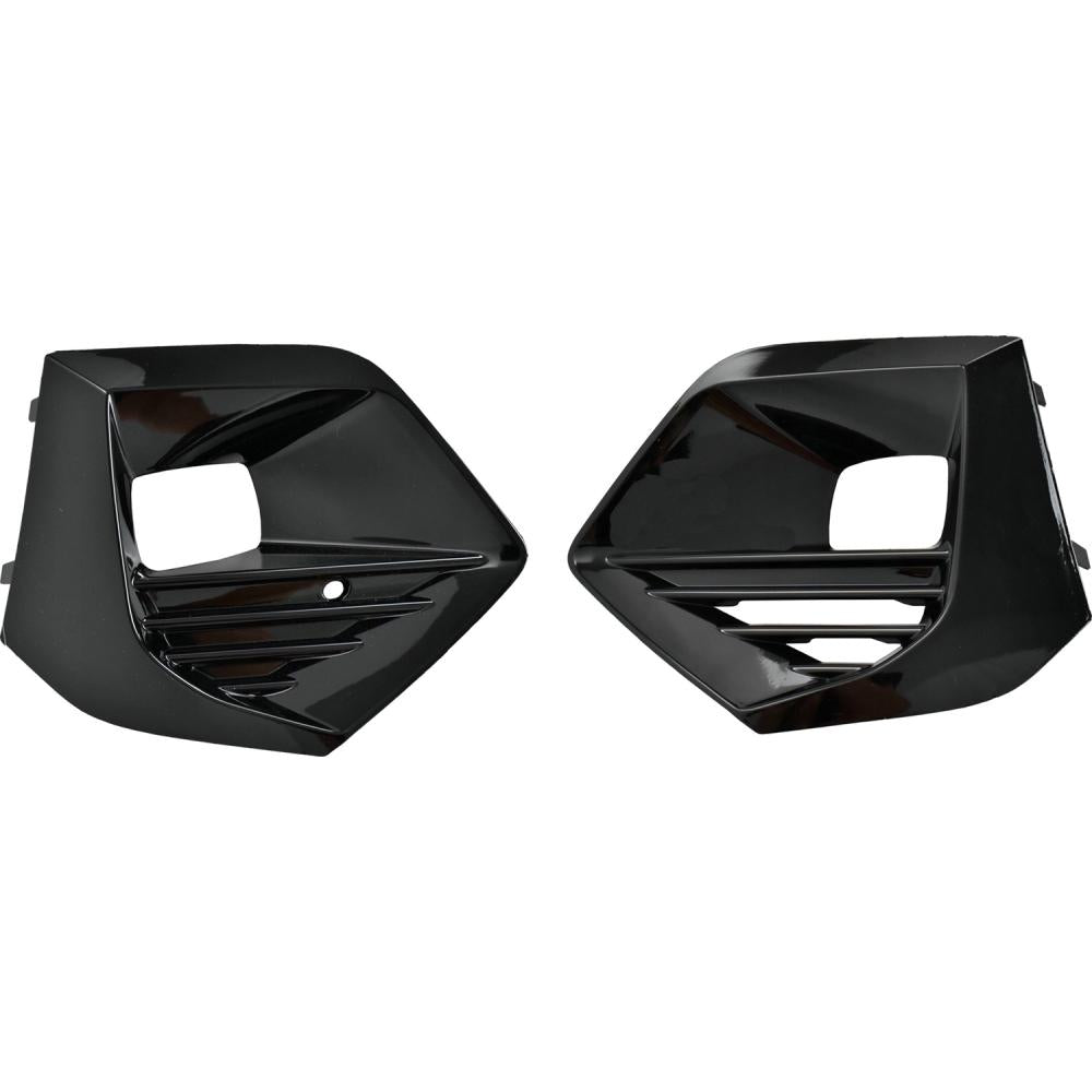 kit griglie paraurti anteriore nere lucide con sede fendi destra sinistra peugeot 2008 2019 2023 pg5042135
