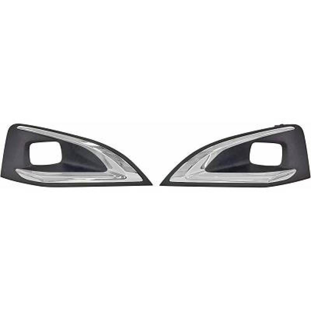 kit griglie paraurti anteriore nere con sede fendi destra sinistra peugeot 3008 2017 2020 1617975880