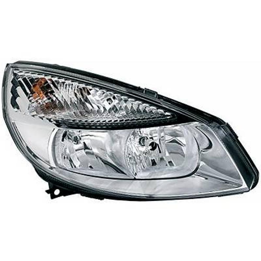 proiettore destro h1 h7 elettrico senza motore renault grand scenic 2003 2006 260102336r