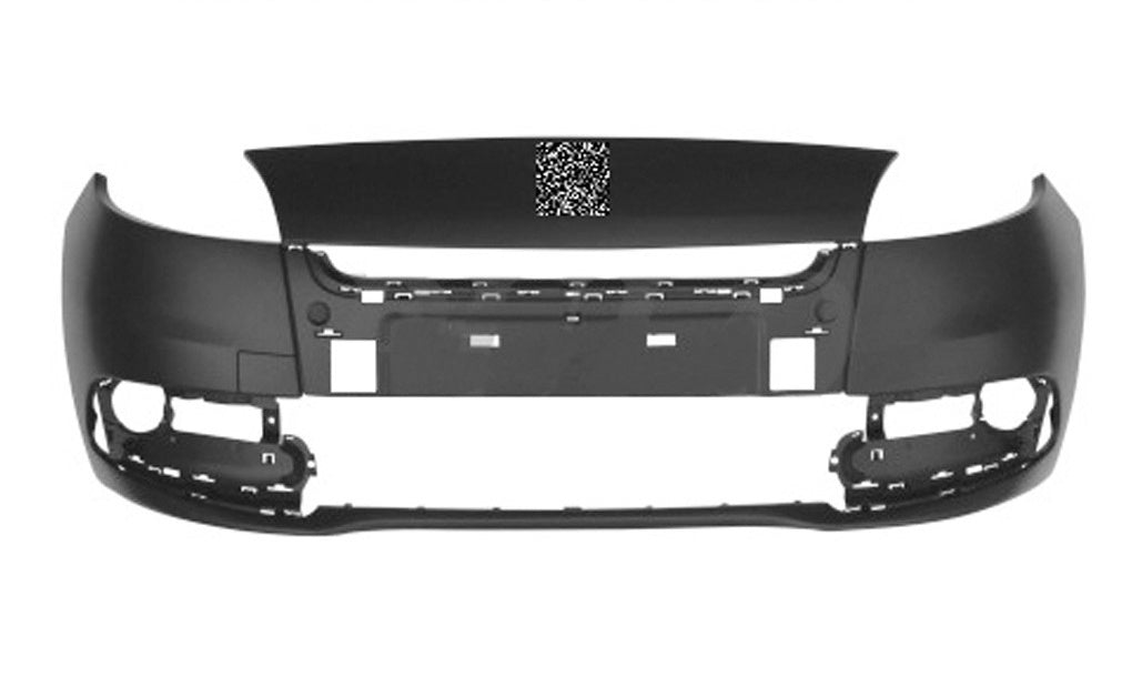 paraurti anteriore nero liscio da primerizzare con tappo copri gancio con tracce pdc e lavafari renault scenic xmod 2012 2013 rn0381000
