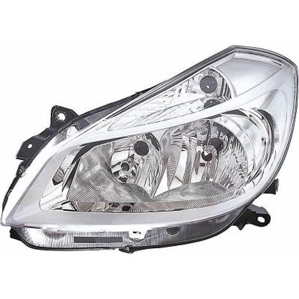proiettore sinistro h7 h7 elettrico con motore cromato renault clio 2005 2009 rn3254904