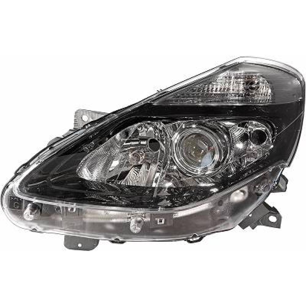 proiettore sinistro h1 h7 h7 elettrico con lenticolare senza motore renault clio 2009 2012 rn3274944