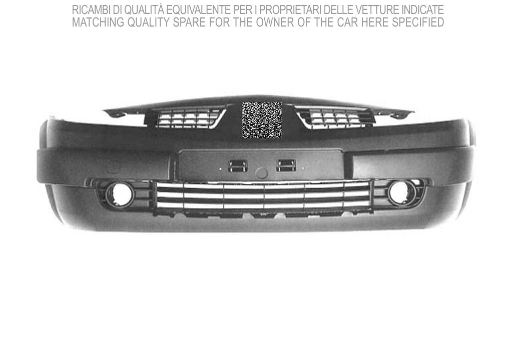 paraurti anteriore nero liscio da primerizzare renault megane 2002 2005 rn4201001
