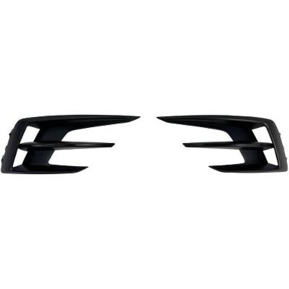 kit griglie paraurti anteriore nere goffrata senza sede fendi destra sinistra renault megane 2020 2024 261529100r