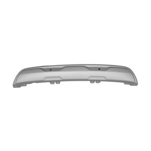 spoiler paraurti posteriore argento con fori pdc supporti renault captur 2019 2024 rn7041861
