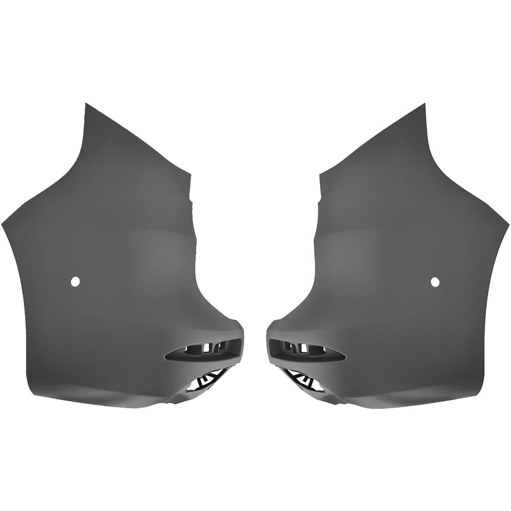 kit cantonali paraurti posteriore nero liscio da primerizzare con foro pdc destro sinistro 2 pezzi renault kangoo multispace 2021 850a84566r