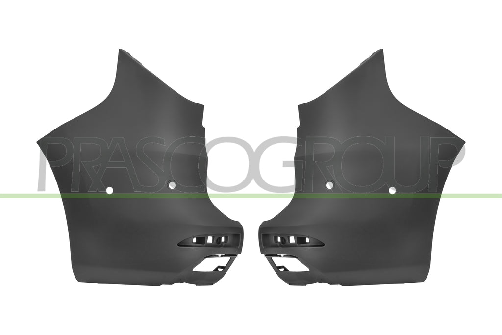 kit cantonali paraurti posteriore nero goffrato con 2 fori pdc destro sinistro 2 pezzi mod 2 porte a battente renault kangoo van 2021 rn9251175