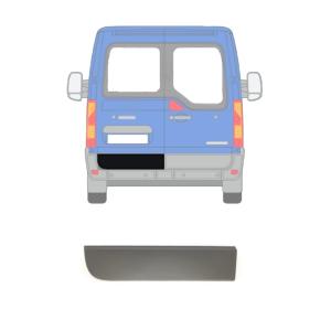 modanatura porta posteriore sinistra nera goffrata con clips renault master 2010 2014 rn9541458