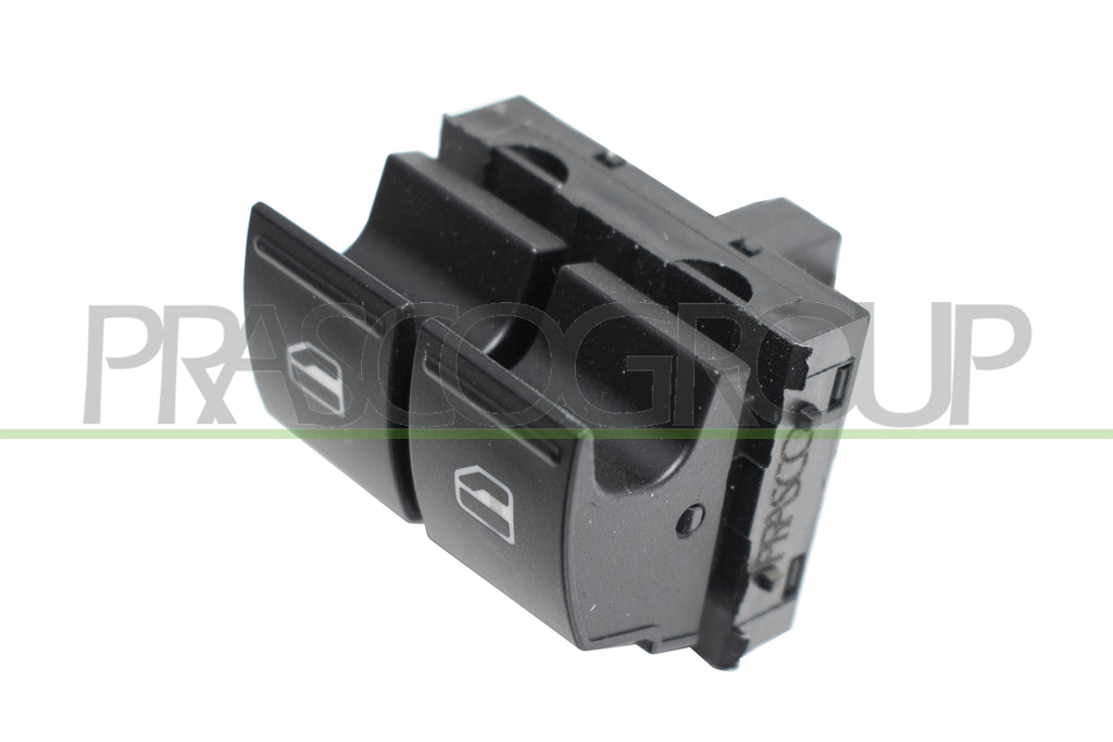 pulsantiera alzacristallo porta anteriore sinistra nera 2 interruttori con luci rosse 4 pins skoda octavia 2008 2013 sk028ws14