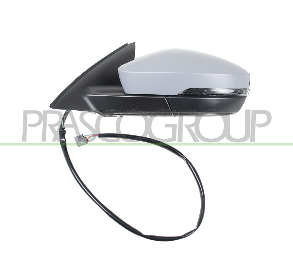 retrovisore sinistro elettrico con primer termico con fanale convesso 6 pins skoda octavia 2017 2020 sk0307304