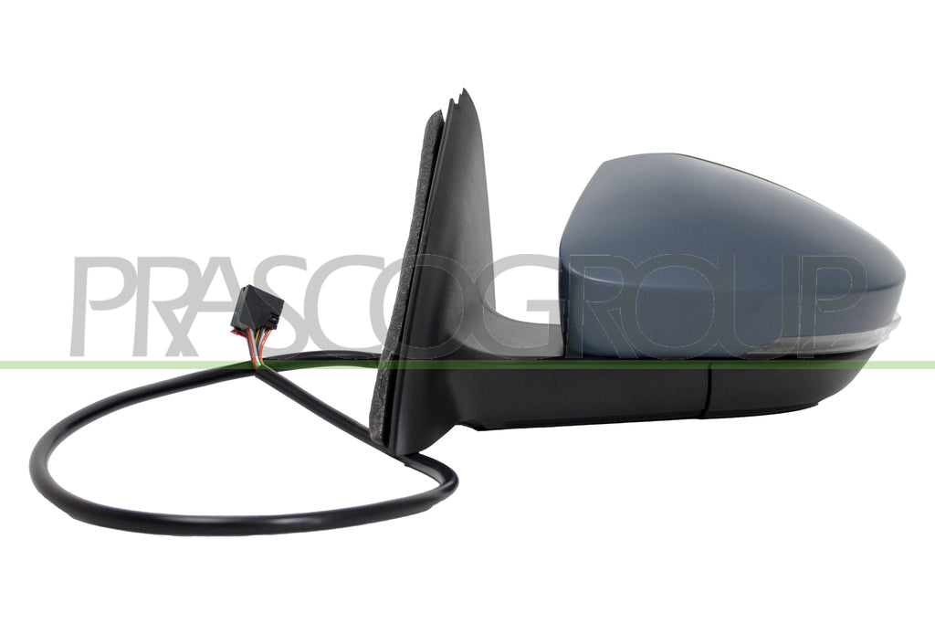 retrovisore sinistro elettrico con primer termico chiudibile con fanale con luce cortesia convesso 9 pins skoda octavia 2017 2020 sk0307314p