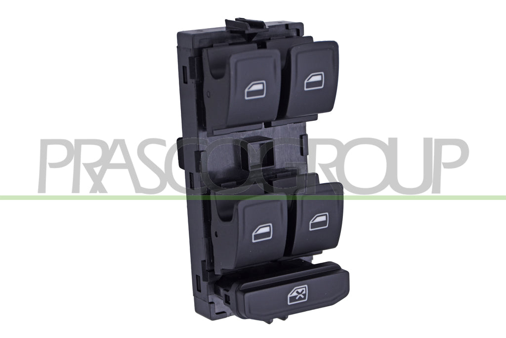pulsantiera alzacristallo porta anteriore sinistra nera 4 interruttori 8 pins skoda octavia 2013 2016 sk030ws04