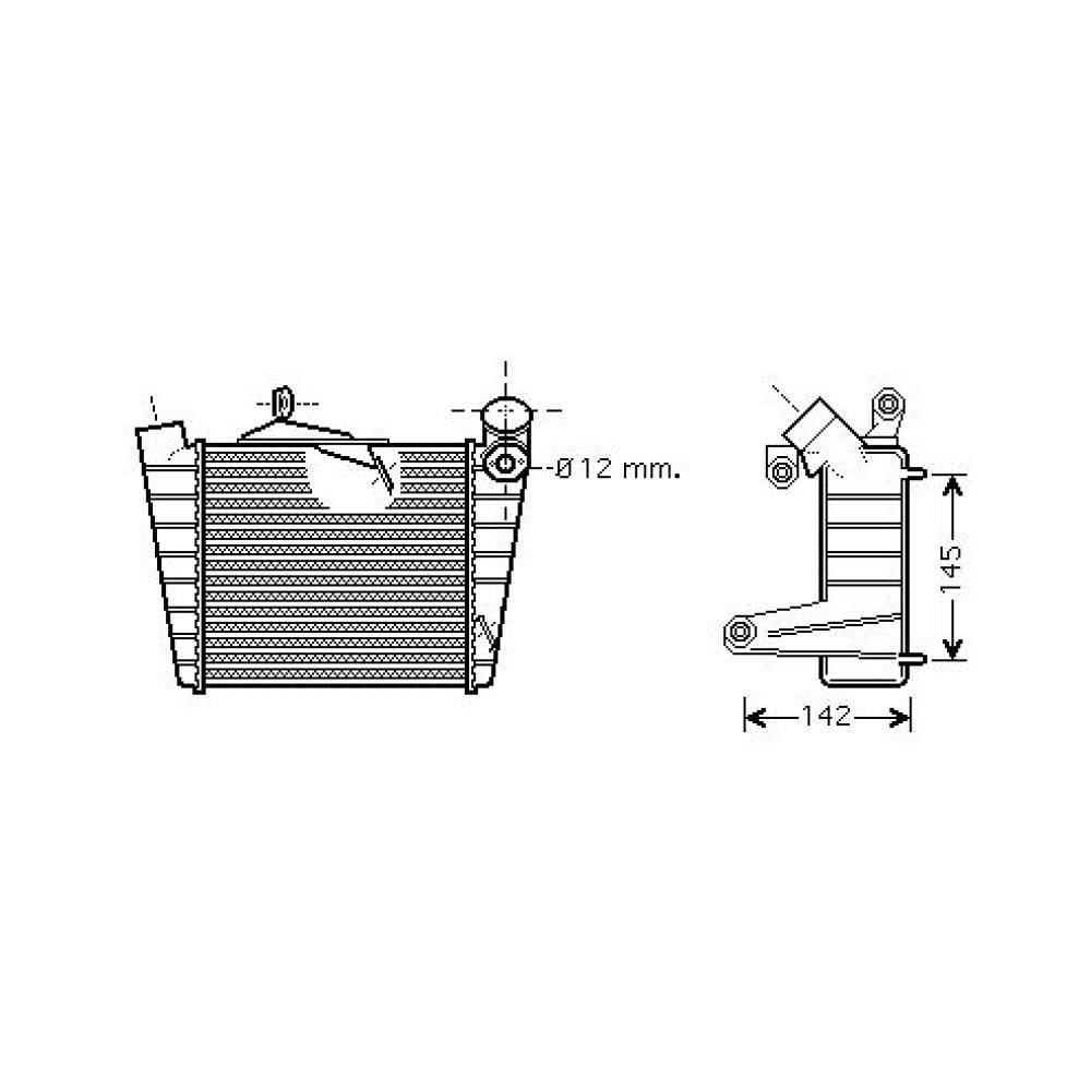 intercooler skoda fabia 6y 1999 2004 6q0145804a