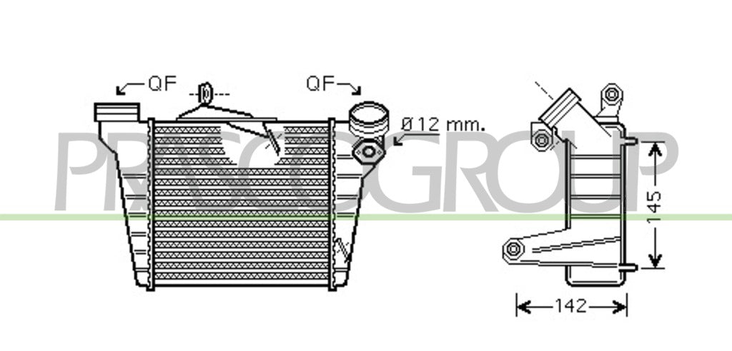 intercooler skoda fabia 6y 2004 2007 sk322n003