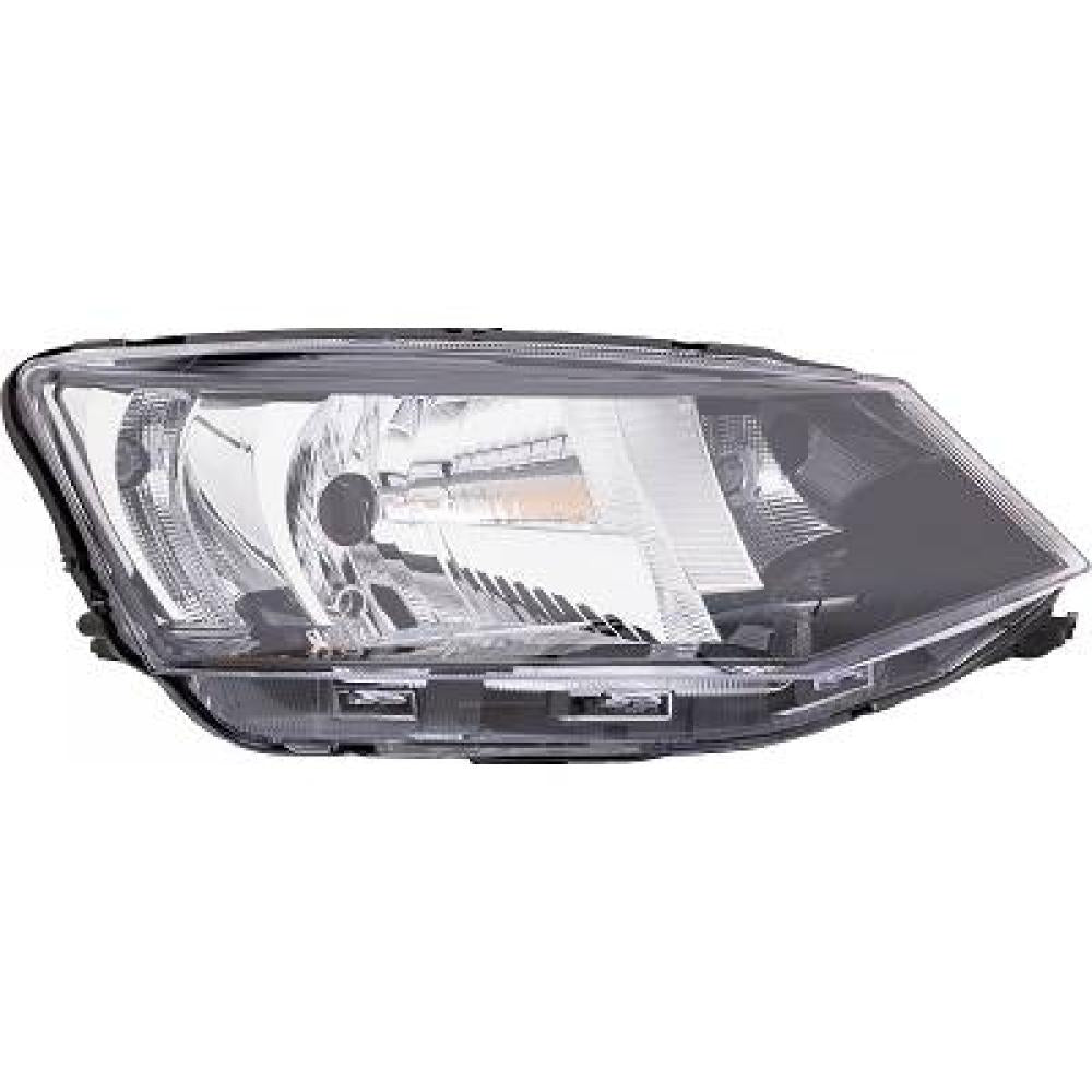 proiettore destro h4 elettrico con motore con luce diurna nero skoda fabia nj 2014 2018 sk3284903